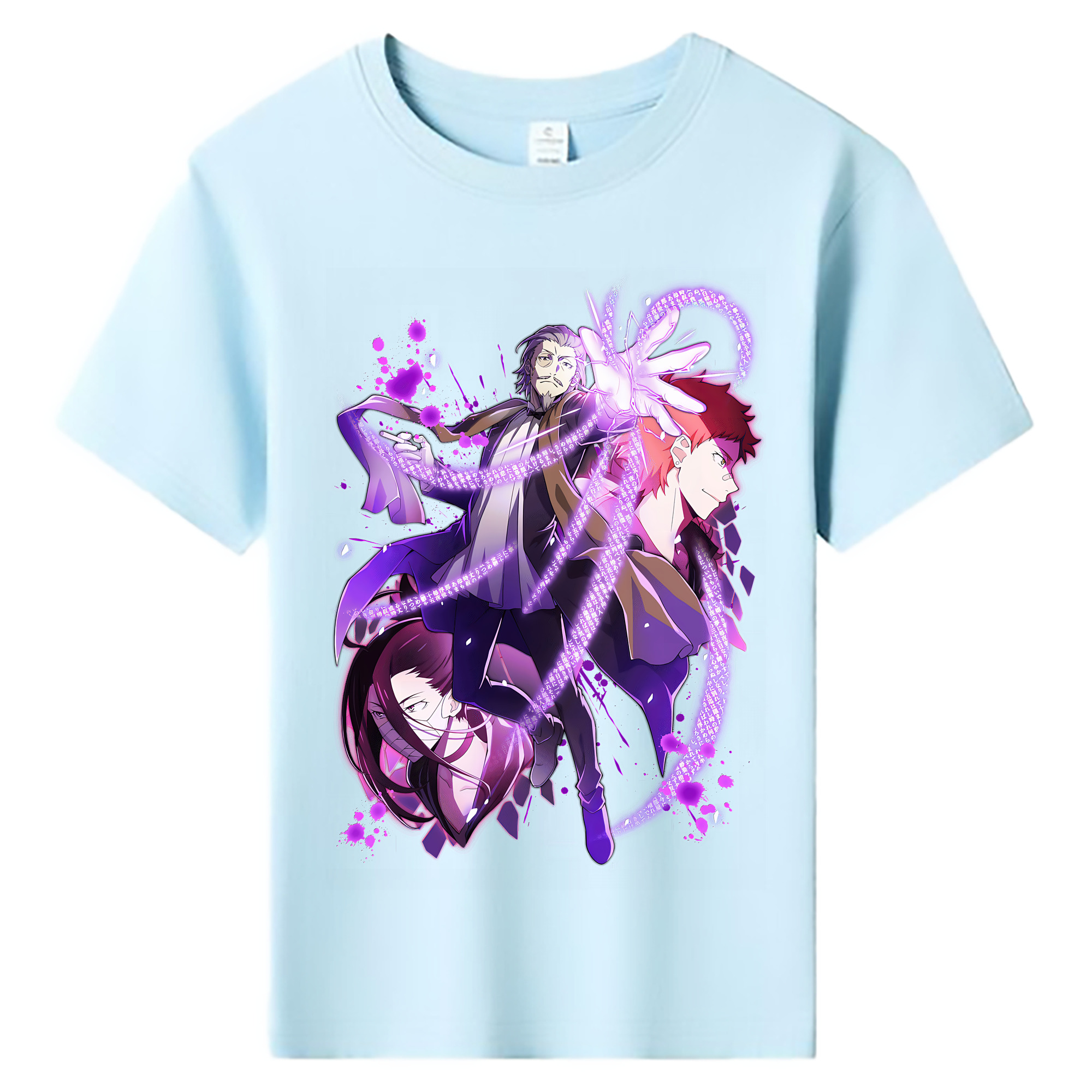 （画像用） 文豪ストレイドッグス Bungo Stray Dogs 綿100％キッズTシャツ（フロントプリント）